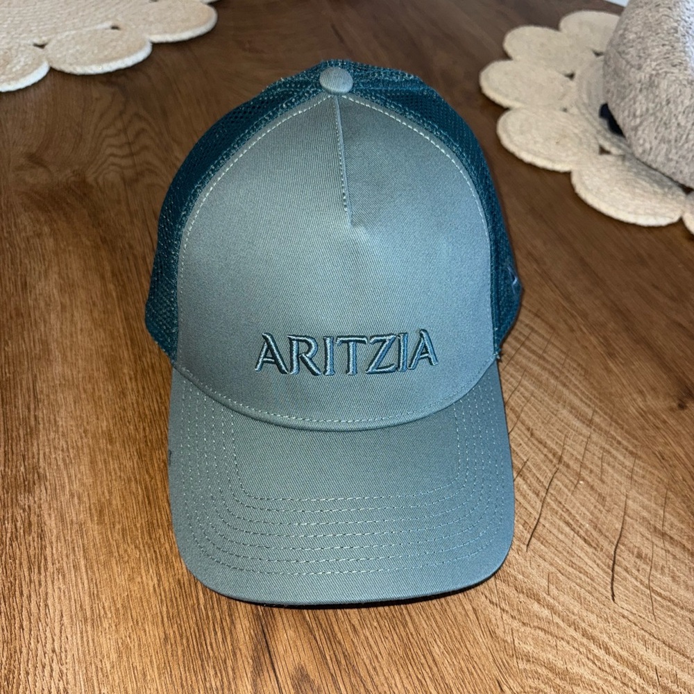 Aritzia Dusty Blue  Mesh-Back Trucker Hat